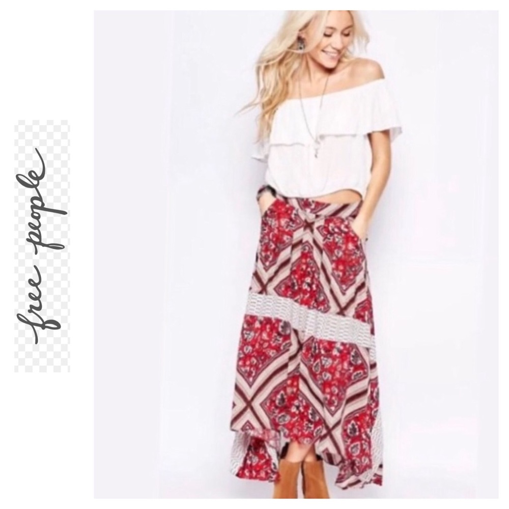 🌺 FREE PEOPLE Gypsy Maxi Skirt 🌺